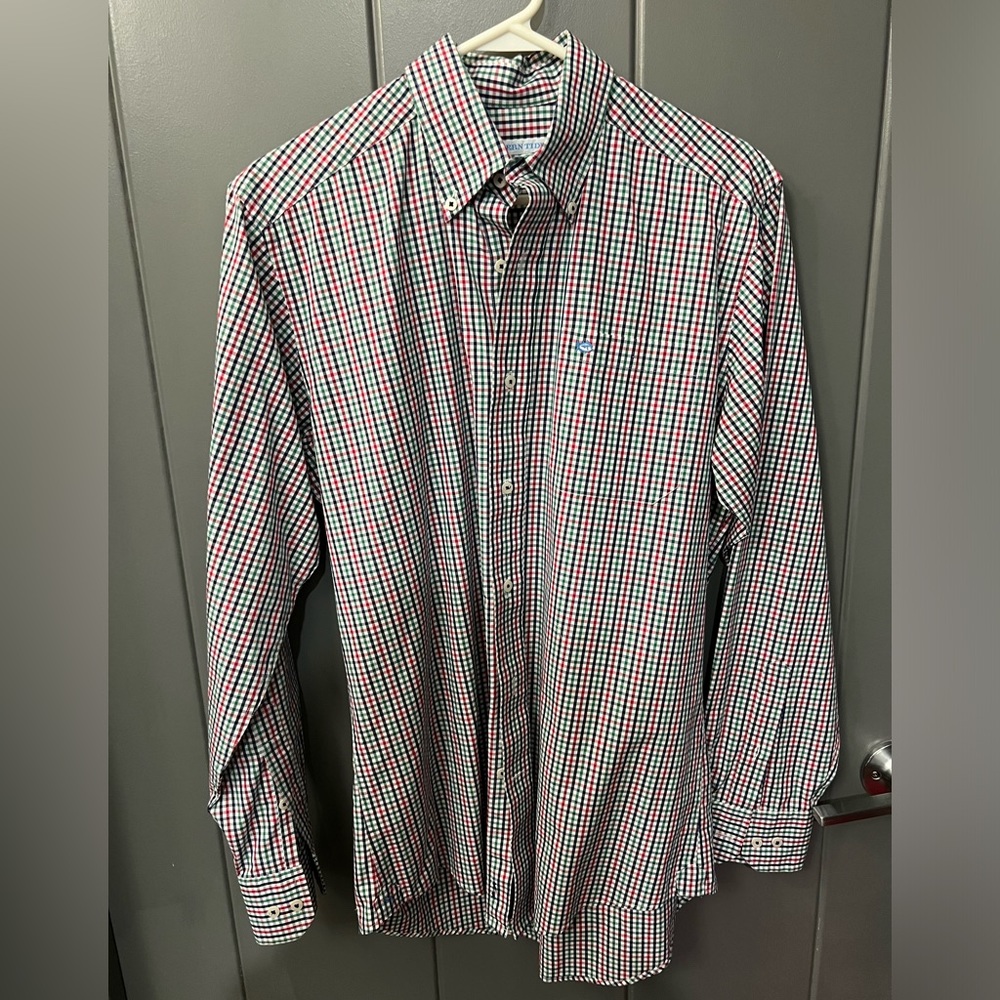 Southern Tide Long Sleeve Collared Shirt.